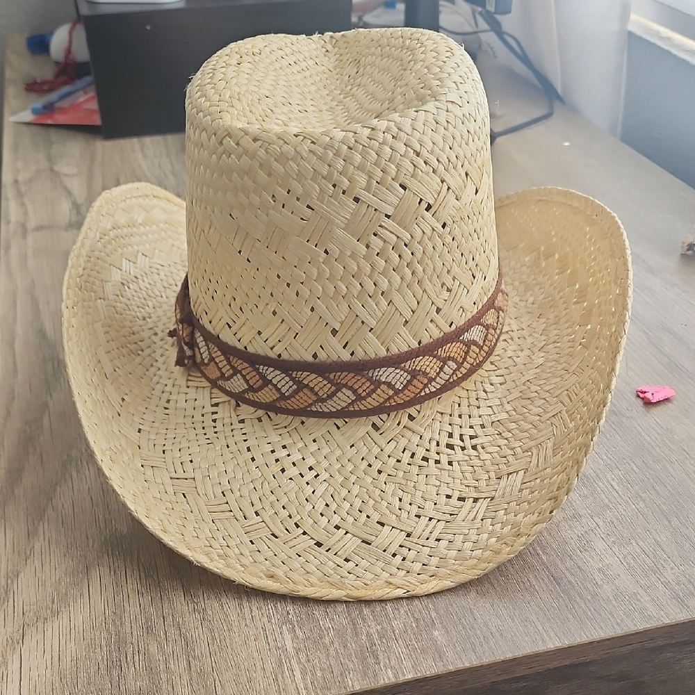 Resistol Vintage Straw Cowboy Hat Western Rodeo Country